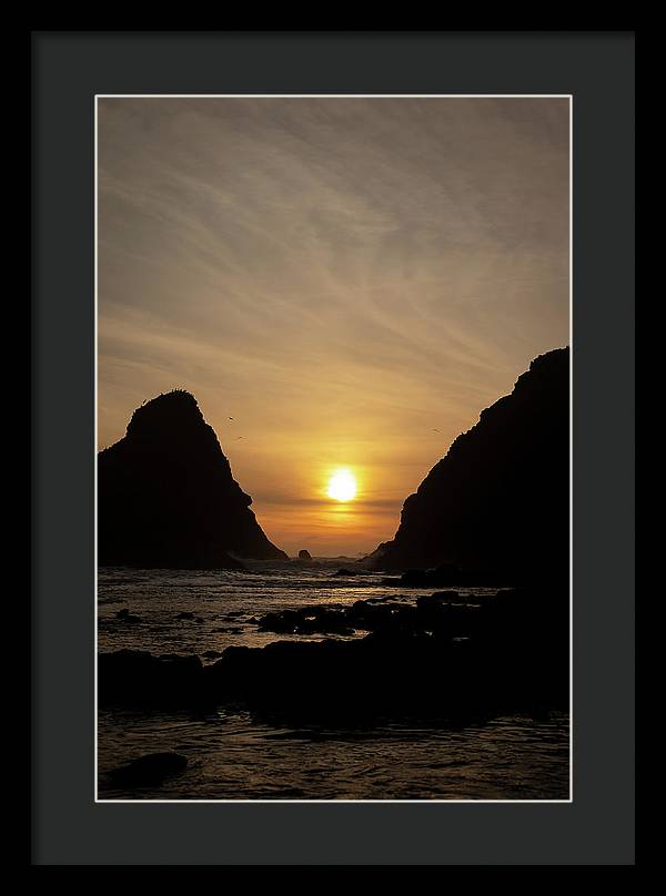 Setting Sea - Framed Print