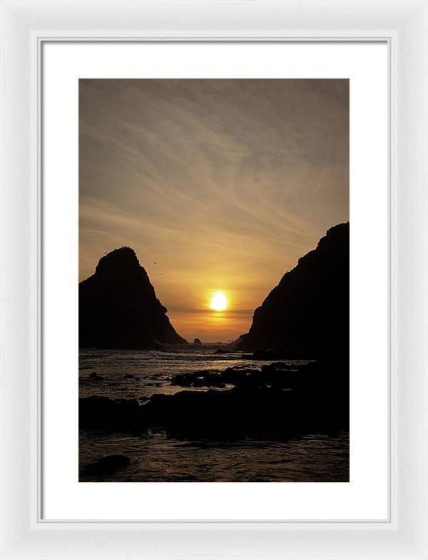 Setting Sea - Framed Print