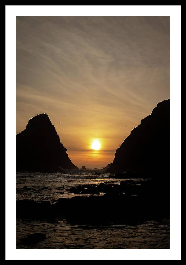 Setting Sea - Framed Print