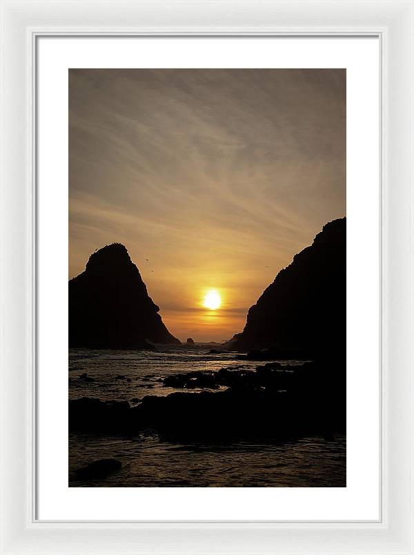 Setting Sea - Framed Print