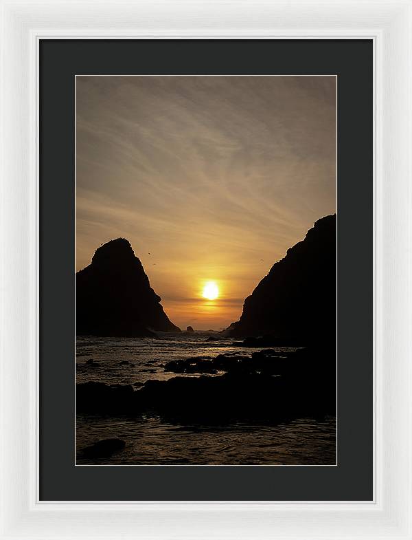 Setting Sea - Framed Print