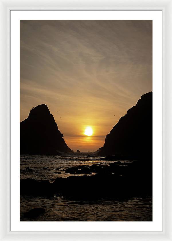 Setting Sea - Framed Print