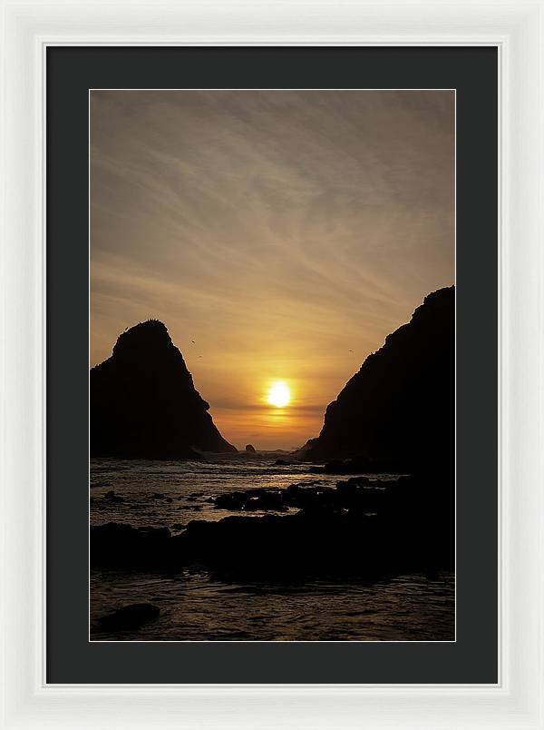 Setting Sea - Framed Print