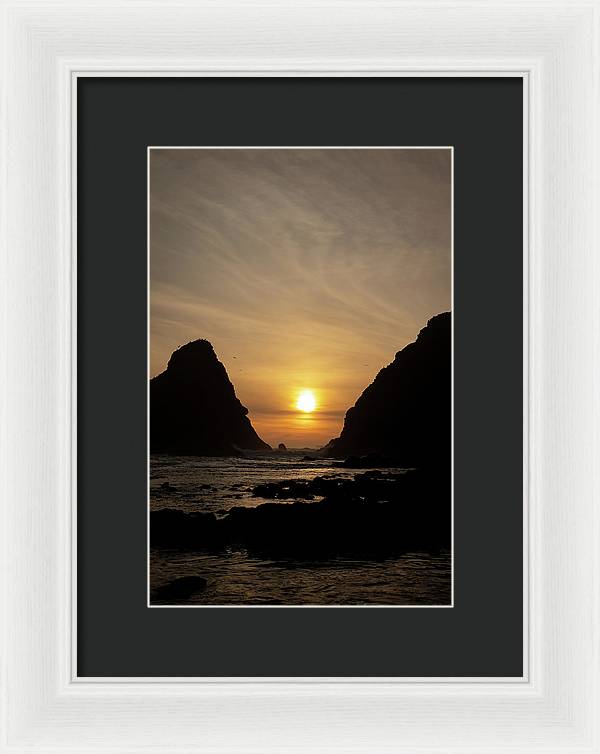 Setting Sea - Framed Print