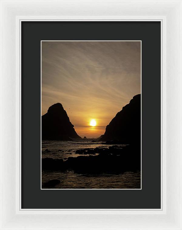 Setting Sea - Framed Print