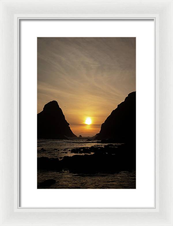 Setting Sea - Framed Print