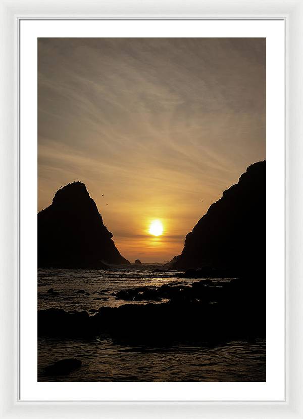 Setting Sea - Framed Print