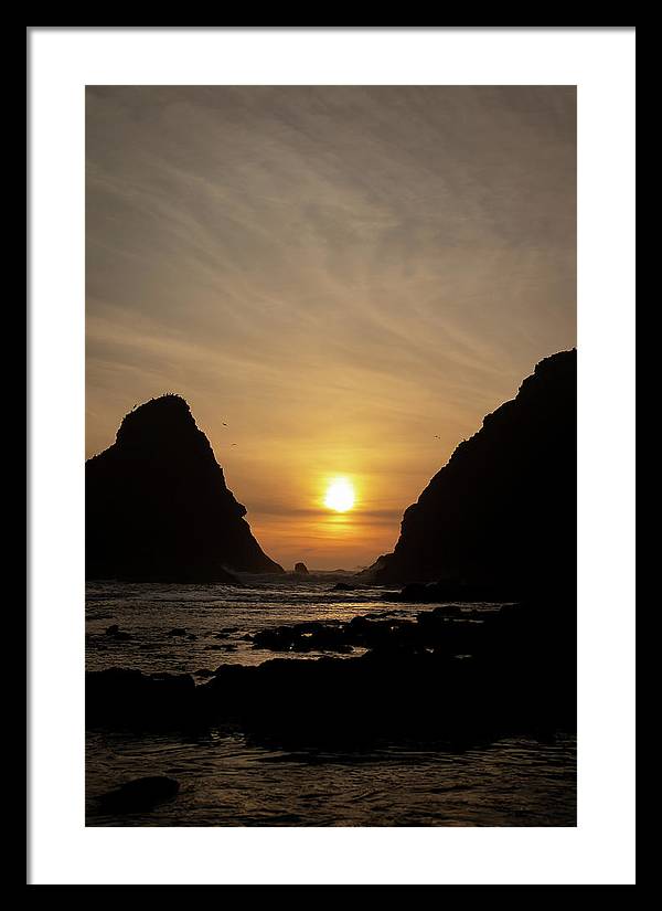 Setting Sea - Framed Print