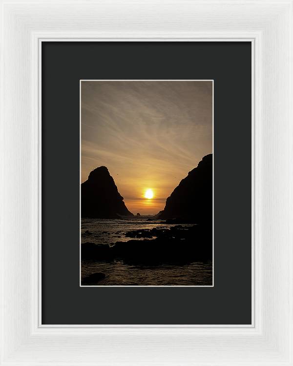 Setting Sea - Framed Print