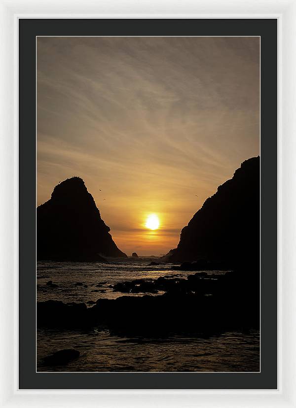 Setting Sea - Framed Print