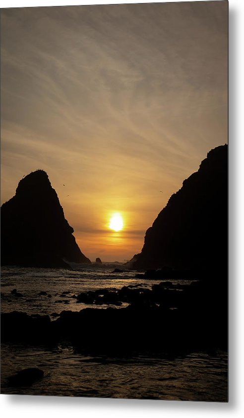 Setting Sea - Metal Print