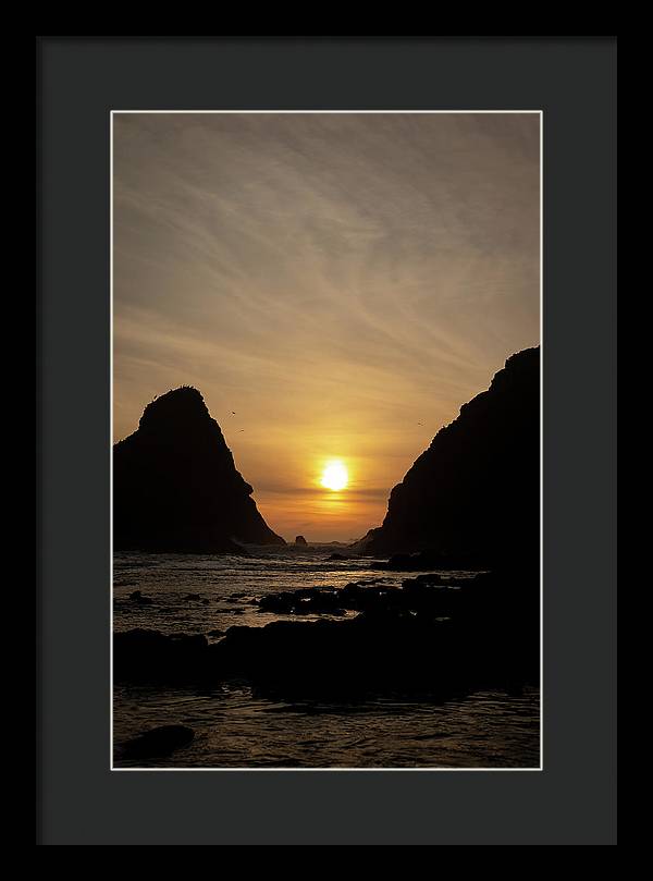 Setting Sea - Framed Print