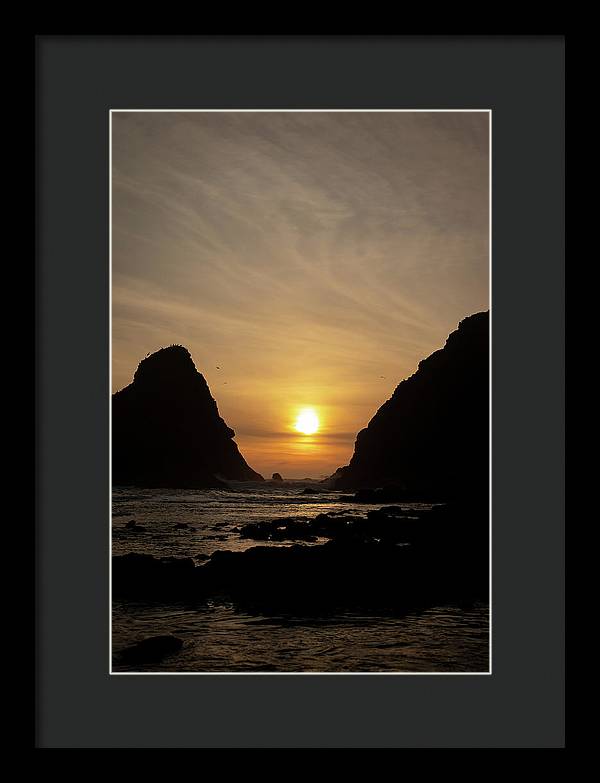 Setting Sea - Framed Print