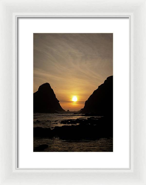 Setting Sea - Framed Print