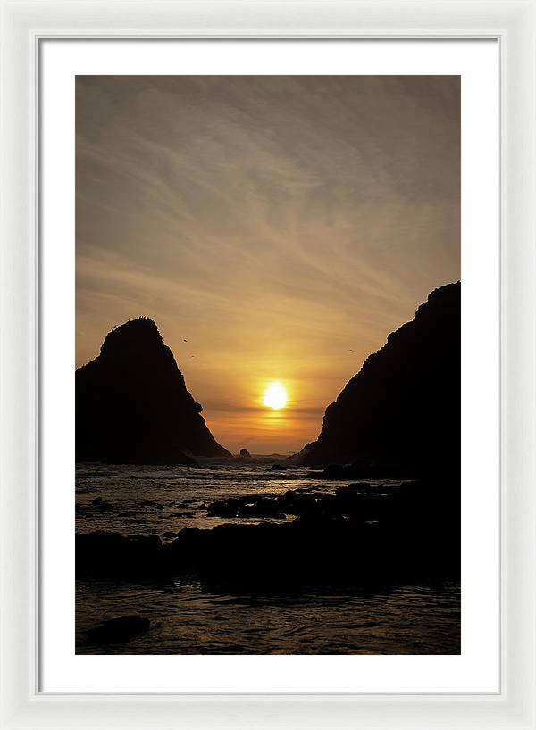 Setting Sea - Framed Print