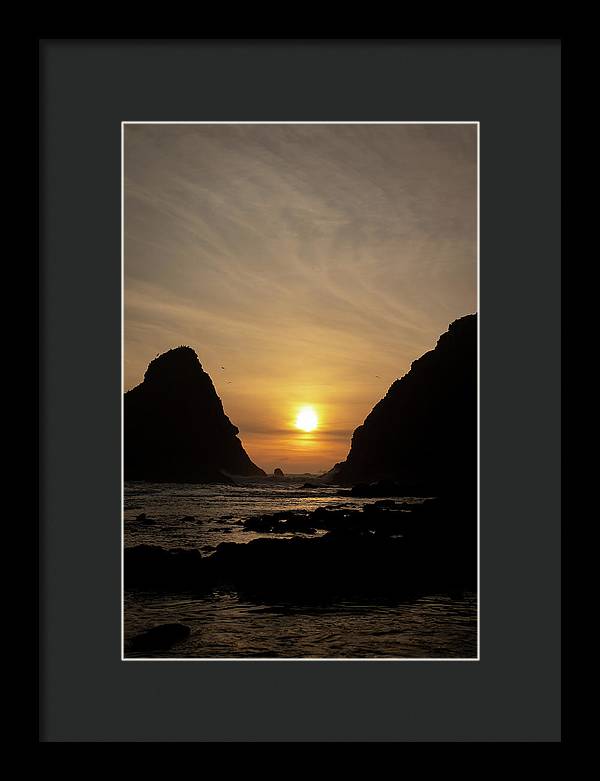 Setting Sea - Framed Print