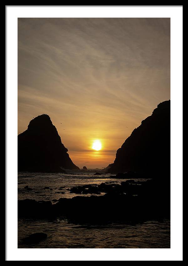 Setting Sea - Framed Print