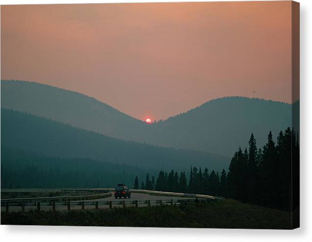 Sunset Drive - Canvas Print