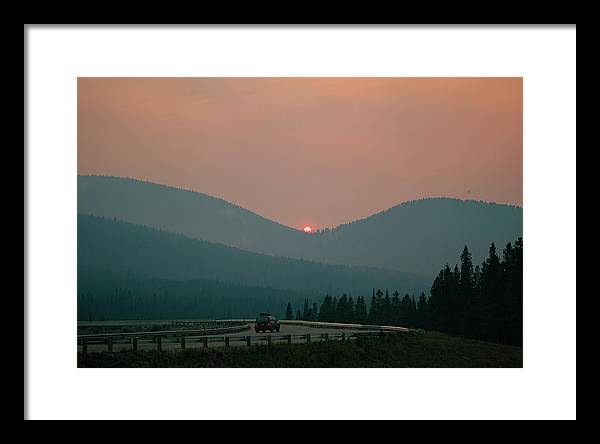 Sunset Drive - Framed Print