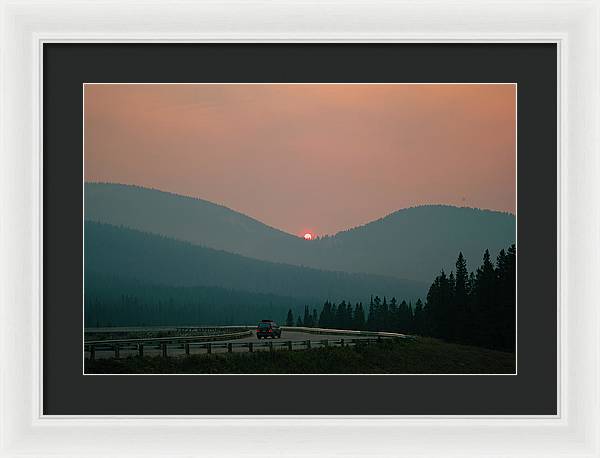 Sunset Drive - Framed Print