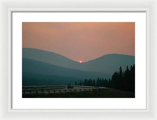 Sunset Drive - Framed Print