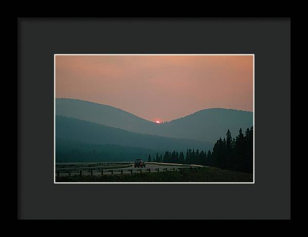 Sunset Drive - Framed Print