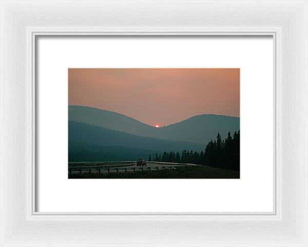 Sunset Drive - Framed Print