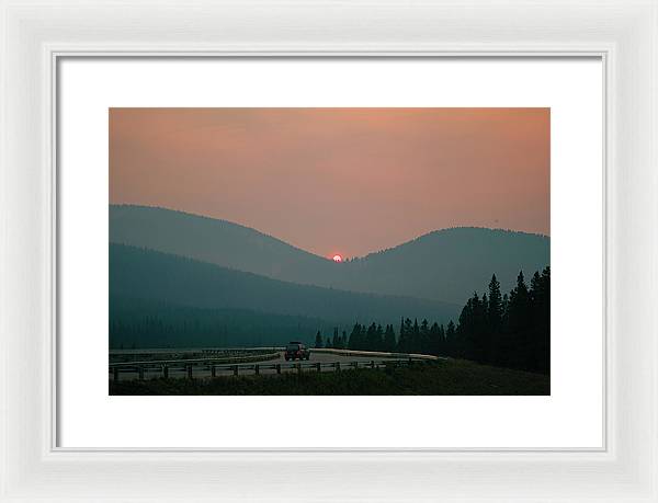 Sunset Drive - Framed Print