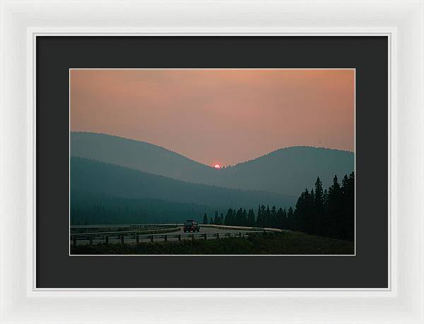 Sunset Drive - Framed Print