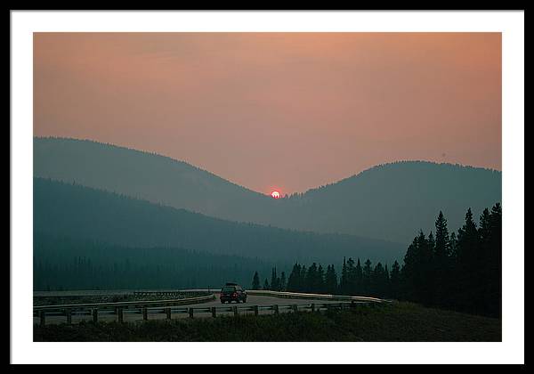 Sunset Drive - Framed Print