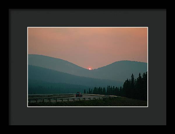 Sunset Drive - Framed Print