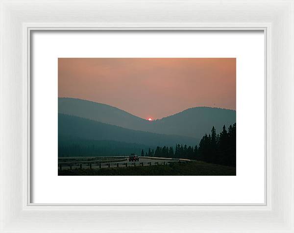 Sunset Drive - Framed Print