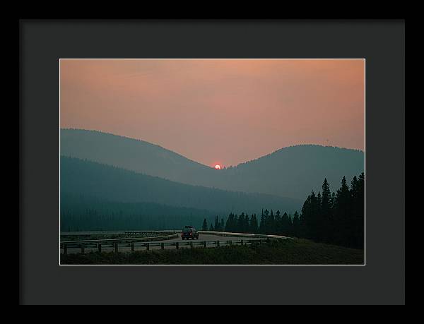 Sunset Drive - Framed Print