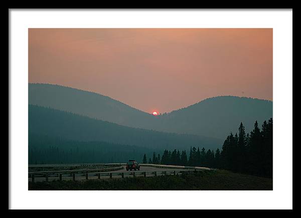 Sunset Drive - Framed Print