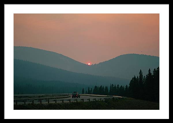 Sunset Drive - Framed Print