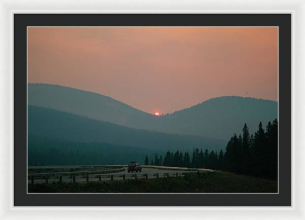 Sunset Drive - Framed Print