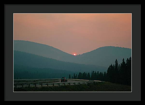 Sunset Drive - Framed Print