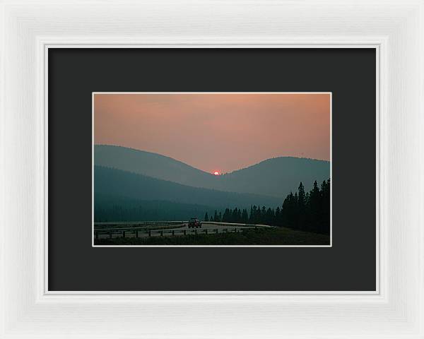 Sunset Drive - Framed Print