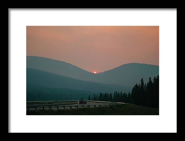 Sunset Drive - Framed Print