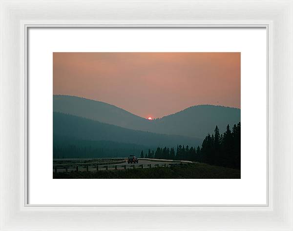 Sunset Drive - Framed Print