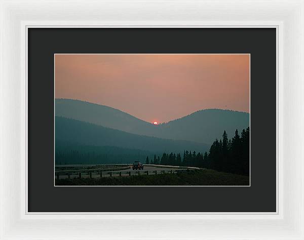 Sunset Drive - Framed Print