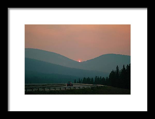 Sunset Drive - Framed Print