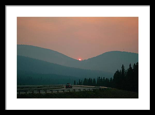 Sunset Drive - Framed Print