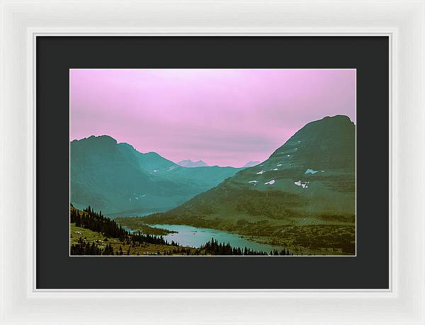 The Hallucinogenic Mountains - Framed Print