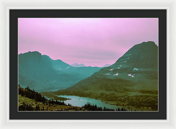 The Hallucinogenic Mountains - Framed Print