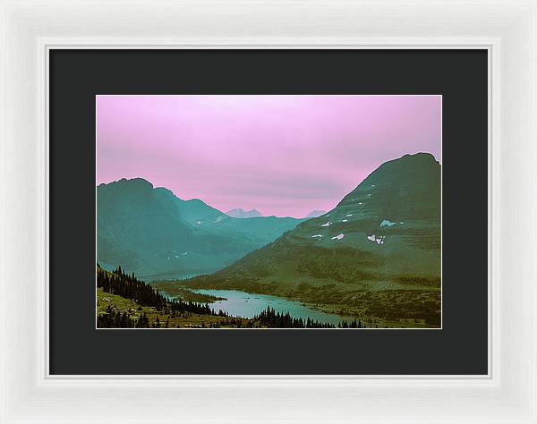 The Hallucinogenic Mountains - Framed Print