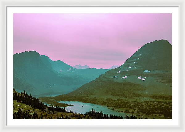 The Hallucinogenic Mountains - Framed Print