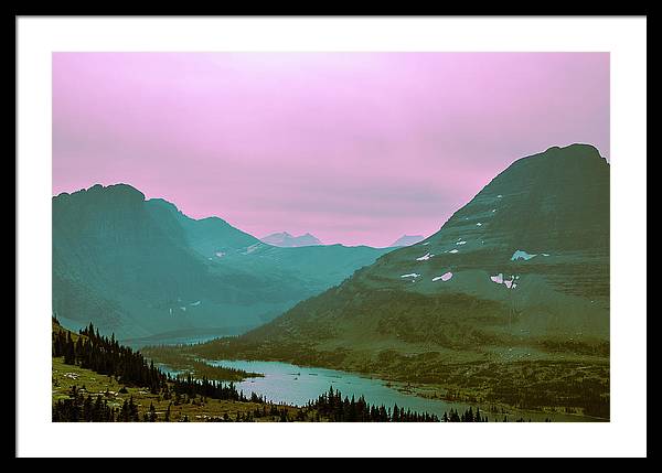 The Hallucinogenic Mountains - Framed Print