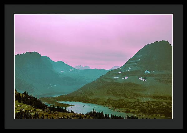 The Hallucinogenic Mountains - Framed Print