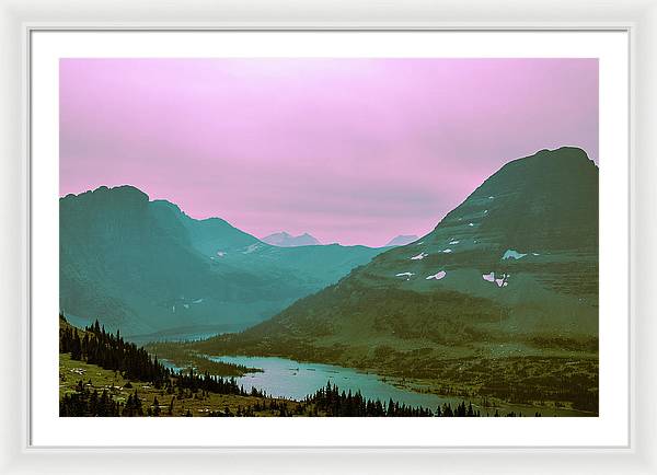 The Hallucinogenic Mountains - Framed Print